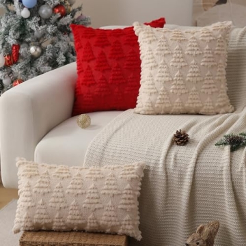 Allorry Christmas Pillow Covers Set of 2 18x18