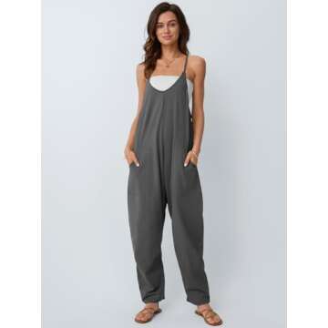 AUTOMET Jumpsuits for Women Casual Summer Outfits Rompers Comfy Beach Vacation Trendy Overalls Jumpe...