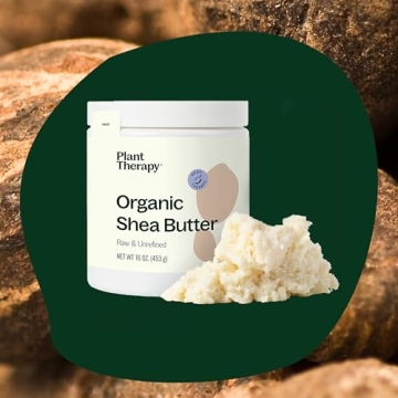 Plant Therapy Organic Unrefined Shea Butter 16 oz for Body and Hair