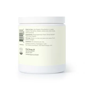 Plant Therapy Organic Unrefined Shea Butter 16 oz for Body and Hair