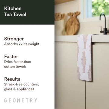Geometry Christmas Kitchen Towels for Festive Use