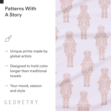 Geometry Christmas Kitchen Towels for Festive Use