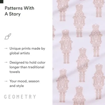 Geometry Christmas Kitchen Towels for Festive Use