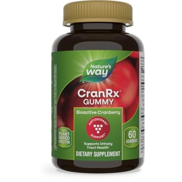 Nature's Way CranRx Cranberry Gummies, Urinary Tract Health Support*, 100% Whole Cranberry Fruit Con...
