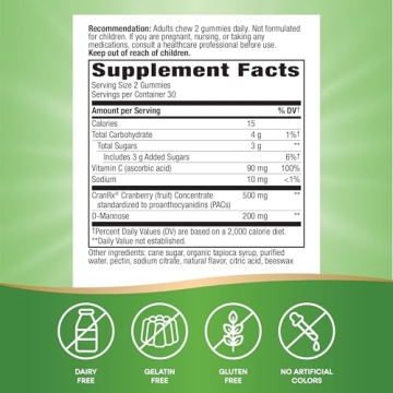 Nature's Way CranRx Gummies for Urinary Health Support