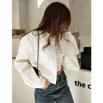 Megfie Women's Cropped Bomber Jacket - Stylish & Versatile