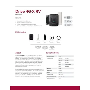 weBoost Drive 4G-X RV Cell Booster for Enhanced Connectivity