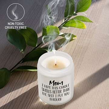 ANSOPER Gifts for Mom from Daughter, Son - Mom Gifts, Funny Birthday Gifts for Mom, Mothers Day & Christmas Day Gifts for Mom, Lavender Candles(7oz)