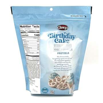 Generic Birthday Cake Yogurt Covered & Strawberry Yogurt Covered Pretzels Assortment Net Wt. 7 oz (198 g) - Pack of 2