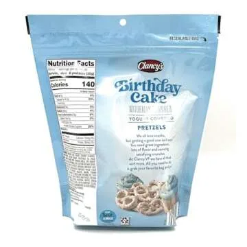 Generic Birthday Cake Yogurt Covered & Strawberry Yogurt Covered Pretzels Assortment Net Wt. 7 oz (198 g) - Pack of 2
