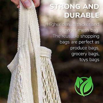 Eco-friendly MercurHouse 5 Pack Cotton String Bags