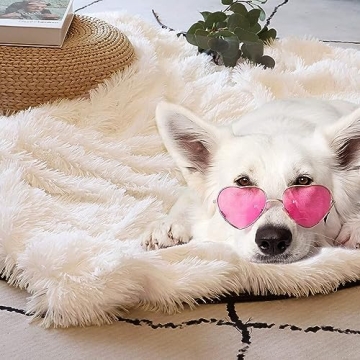 Tuddrom Decorative Faux Fur Throw Blanket Cozy Luxury