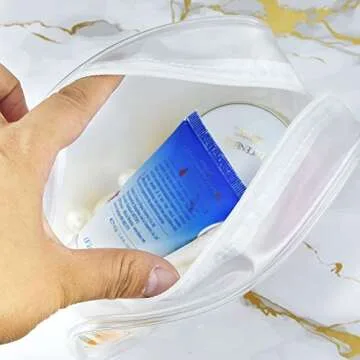 Portable Clear Cosmetics Bag Set - TSA Approved 5PCS