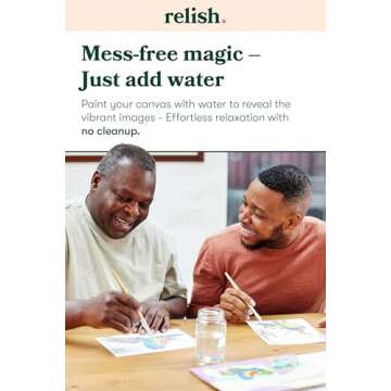 Relish - Aquapaints Activities for Seniors - Pack of 5 Reusable Water Painting Toys, Ocean Life, Cal...