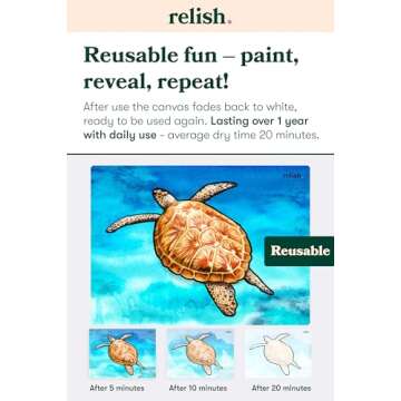 Relish - Aquapaints Activities for Seniors - Pack of 5 Reusable Water Painting Toys, Ocean Life, Calming Products & Gifts for Elderly