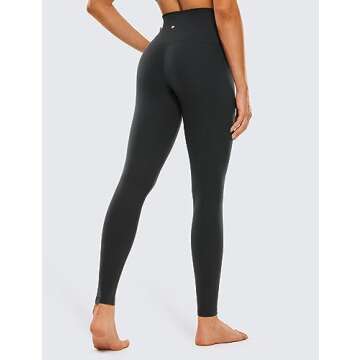 CRZ YOGA Butterluxe Extra Long Leggings for Tall Women 31 Inches - High Waisted Athletic Workout Sof...