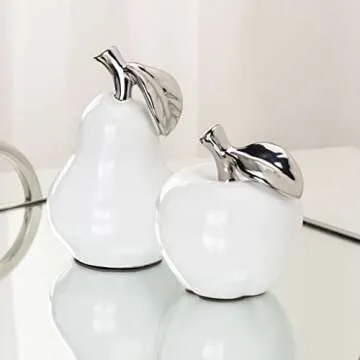 Elegant Torre & Tagus Ceramic Pear Décor for Home Display