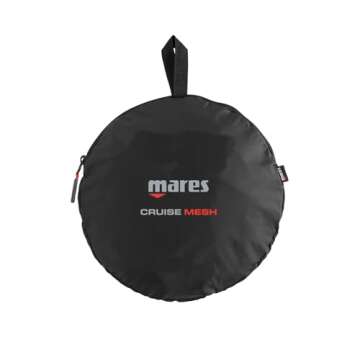 Mares Cruise Mesh Scuba Diving Gear Compact Self-Draining Foldable Travel Duffel-Style Bag, 37.5x15x15