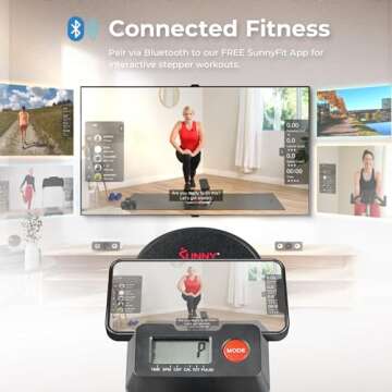 Sunny Health & Fitness Stair Stepper – Compact Climbing Machine