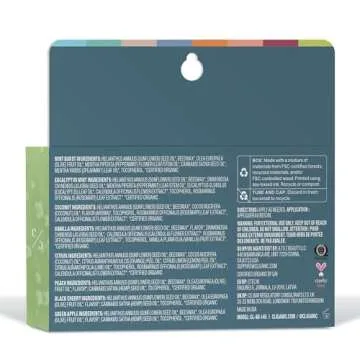 Cliganic Organic Lip Balm Set (Fresh Picked, 8 Flavors) - 100% Natural Moisturizer for Cracked & Dry...