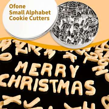 ofone Alphabet Cookie Cutters for Creative Baking
