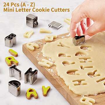 ofone Alphabet Cookie Cutters for Creative Baking