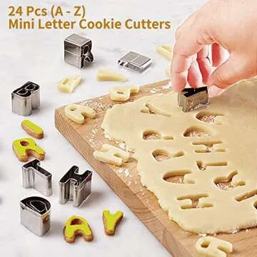 ofone Alphabet Cookie Cutters for Creative Baking