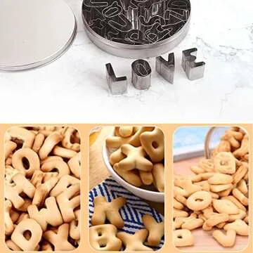 ofone Alphabet Cookie Cutters for Creative Baking