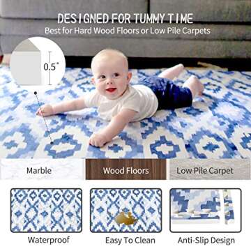 Extra Large Stylish Baby Play Mat for Safe Playtime