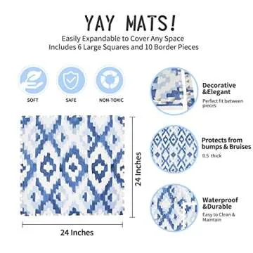 Extra Large Stylish Baby Play Mat for Safe Playtime