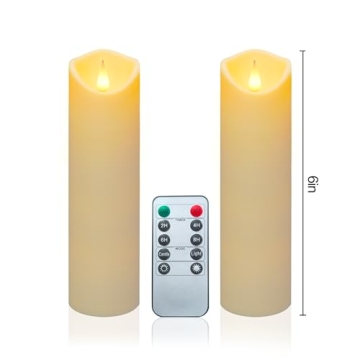 Aignis Flameless LED Candles with Remote & Timer