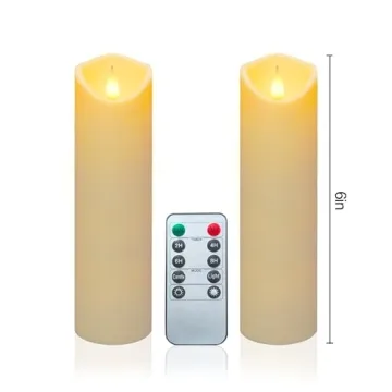Aignis Flameless LED Candles with Remote & Timer