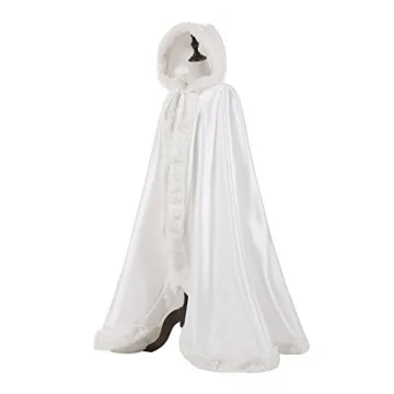 Elegant Full Length Wedding Cape with Hand Muff