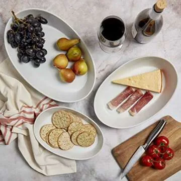 Denmark White Chip Resistant Serving Bowl Set of 3