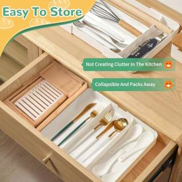 Bamboo Bread Slicer with Knife for Homemade Bread - Adjustable bread Slicing Guides, Foldable Compact Loaf Cutting Guide with Crumb Tray, Stainless Steel Bread Knife for Homemade Bread