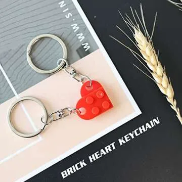 Meyerascal Heart Keychain Set for Couples - Charming Gift