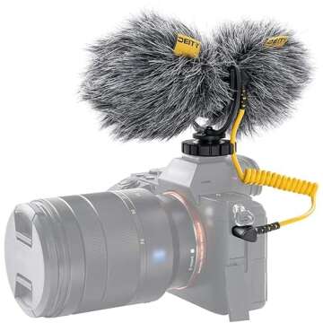 Deity V-Mic D4 Duo Video Microphone Dual Mono/Stereo Recording Interview Mic with Shock Mount for Vlog Pocket Cam DSLR Camera
