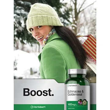 Horbäach Echinacea Goldenseal 1400mg 300 Count Capsules