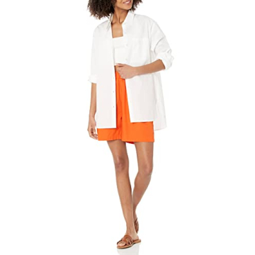 The Drop Women's Kendra Long Shirt - Loose Fit and Stylish