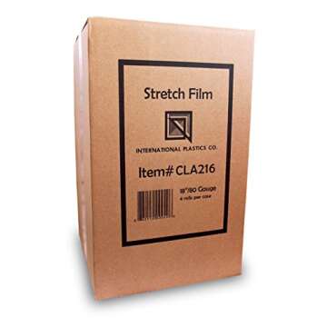 International Plastics Co. 18" Stretch Film/Wrap 1500 feet 7 Layers 80 Gauge Industrial Strength up ...