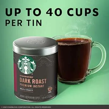 Starbucks Dark Roast Instant Coffee - Bold & Easy Brew