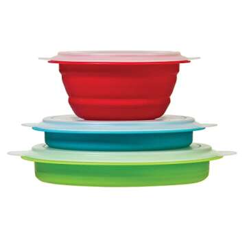 Progressive International Collapsible Storage Bowls - Space-Saving Kitchen Solution