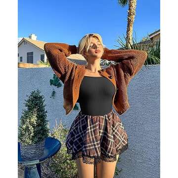 OQQ Women’s 3 Piece Bodysuits - Stylish & Comfortable