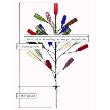 Big Daddy Bottle Tree - Handcrafted Steel Garden Decor | USA