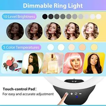 Sensyne 14'' Selfie Ring Light with Tripod for Perfect Photos