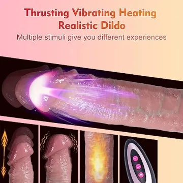 Thrusting Dildo Vibrator for Ultimate Pleasure