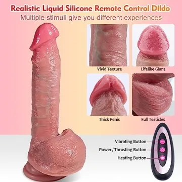 Thrusting Dildo Vibrator for Ultimate Pleasure
