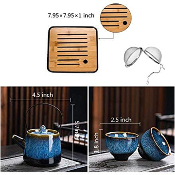 Portable Chinese and Japanese Tea Set for Tea Lovers