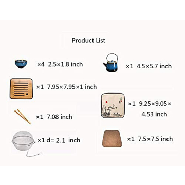 Portable Chinese and Japanese Tea Set for Tea Lovers
