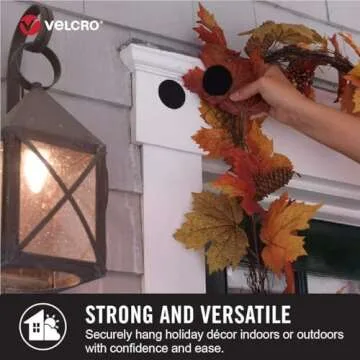 VELCRO Brand Heavy Duty Hook and Loop Strips with Adhesive | 4x2 Inch Wide Strong Fasteners| Holds 10 lbs | Stick-On Back | White Industrial Strength | VEL-30759-USA, White, 4 Sets